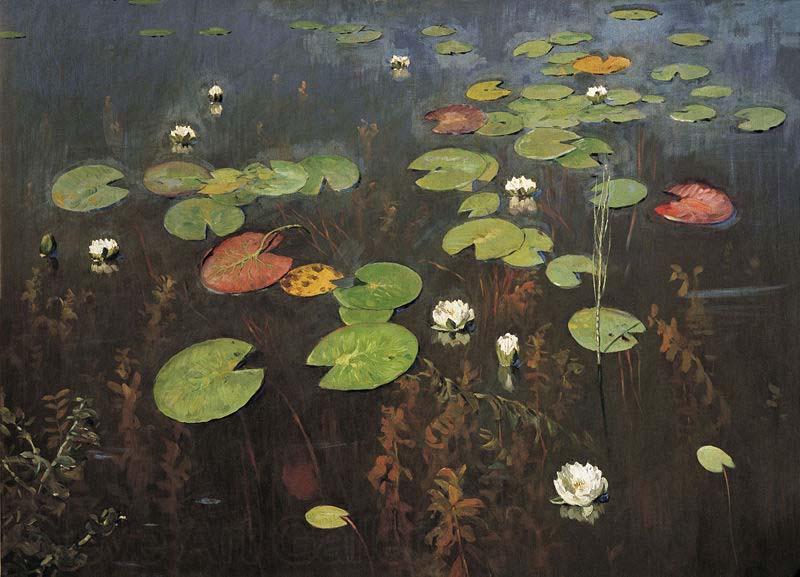Isaac Levitan Water lilies Spain oil painting art